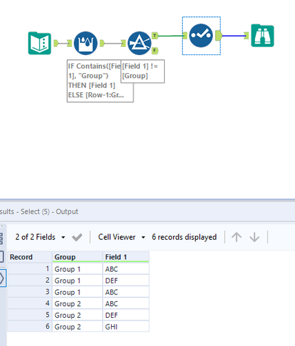 Move Row value to Column - Alteryx