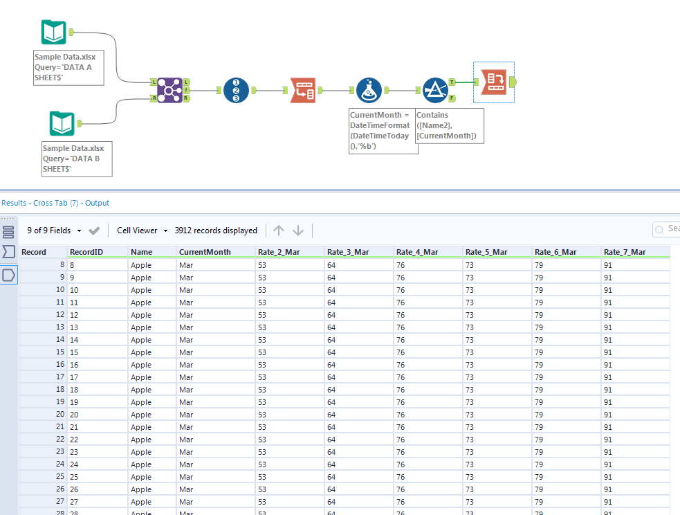 Dynamic Filter change / Date - Auto - Alteryx