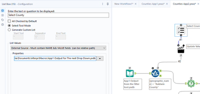 Chaining Apps Error - Alteryx