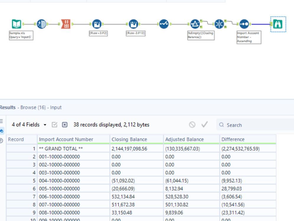 Remove empty Rows and adjust the rows consistently - Alteryx