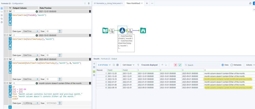 Conditional if formatting - Alteryx