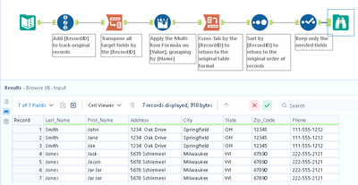 Use Multi Field tool to populate null values with value in previous ...