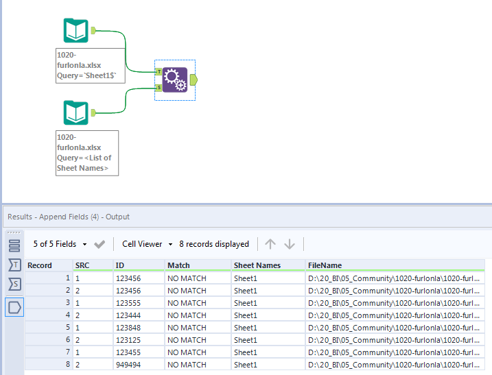 Solved: Adding file name as column later in workflow - Alteryx