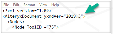 XML Code Version Change Trick - Alteryx