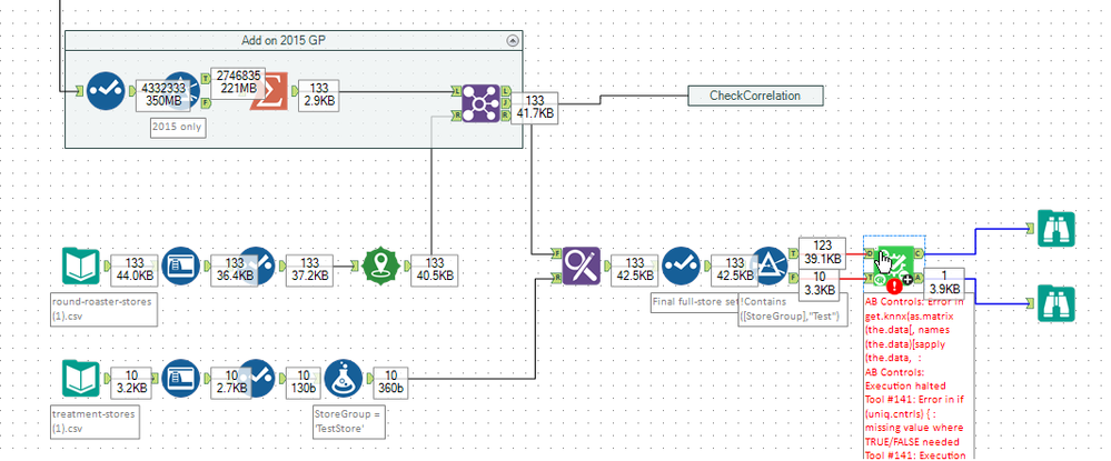 User-centric error messaging on AB test tools - Alteryx