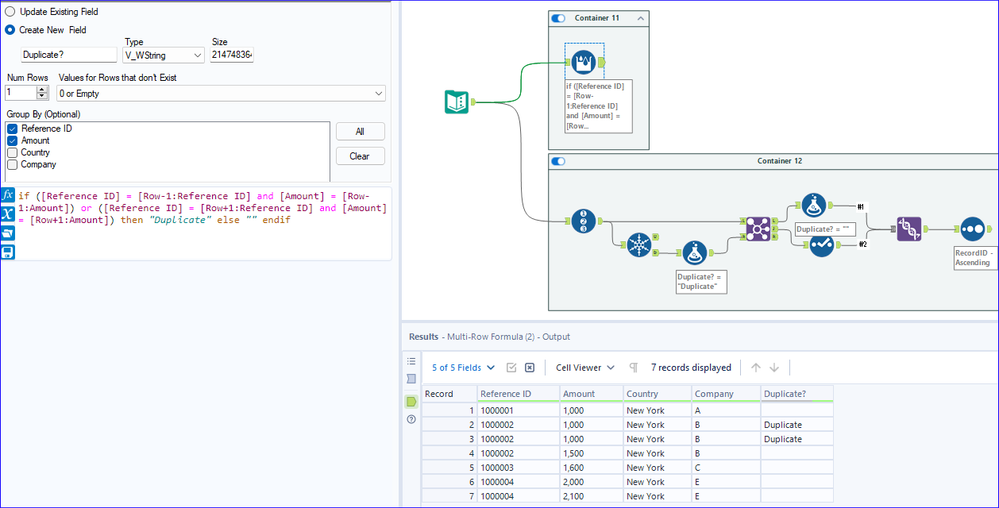 Identify duplicates in a specific column, and combining back to main ...