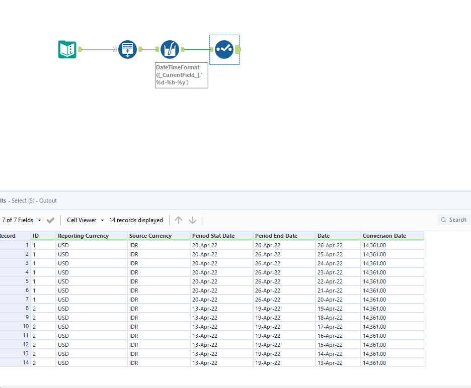 Generating Date and Populate Data within the range - Alteryx