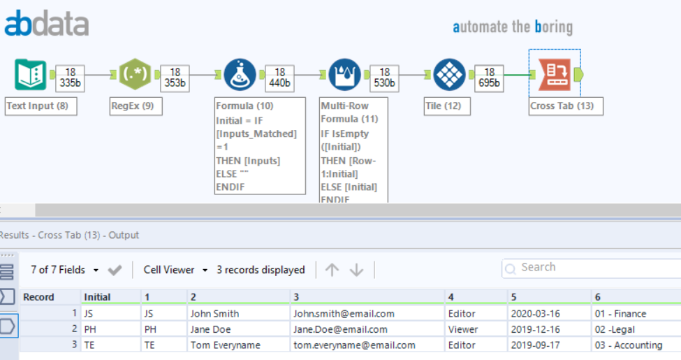 Split Data Listed in one Column into multiple columns - Alteryx