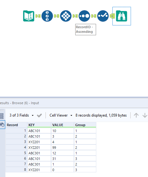 Grouping of data based on String columns - Alteryx