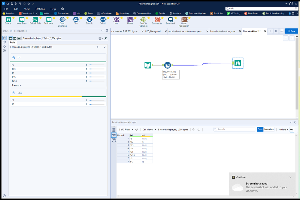 Multi field row formula - Alteryx
