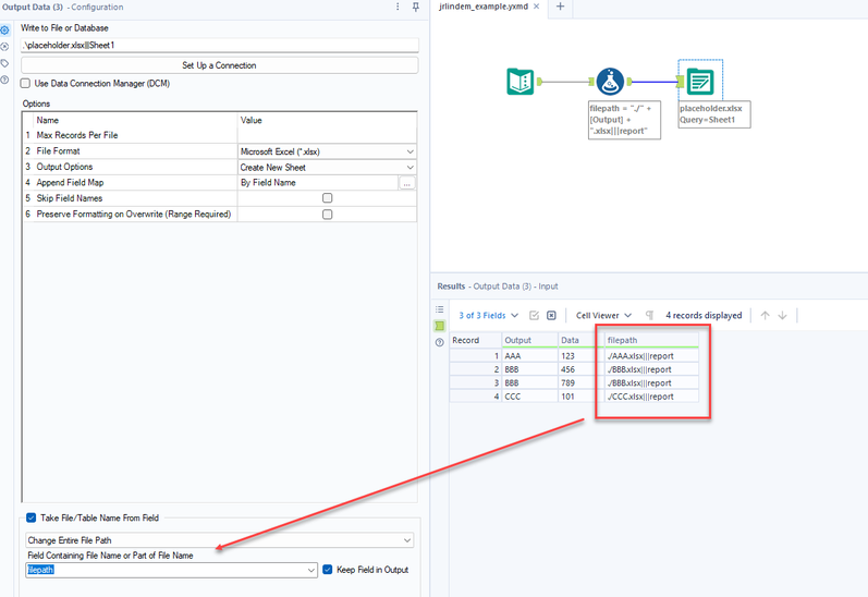 Split file data by Account Lead - Alteryx