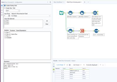 Merge Multiple rows into 1 row - Alteryx
