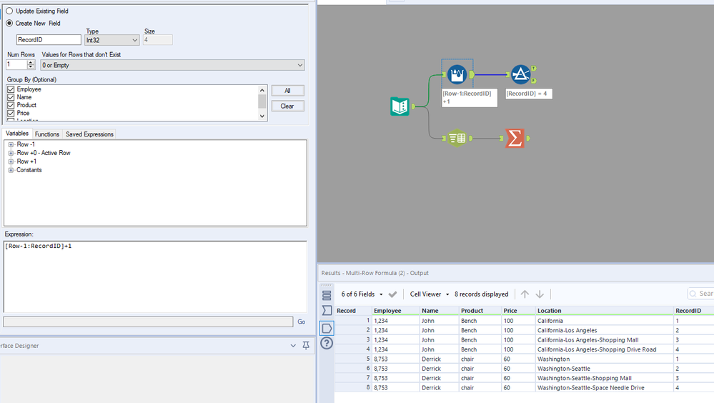 removing duplicates in columns - Alteryx