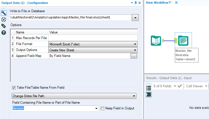 Adding a date to a filename and copying - Alteryx