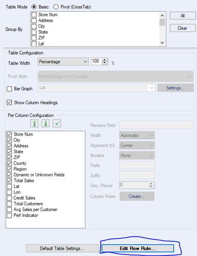 Formatting data inside a table tool - Alteryx