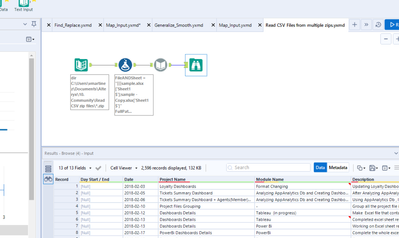 Read CSV Files from multiple zips - Alteryx