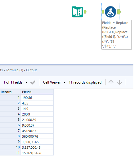 Data formatting - Alteryx