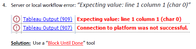 Tableau Memory Error Tableau Output Error - Alteryx