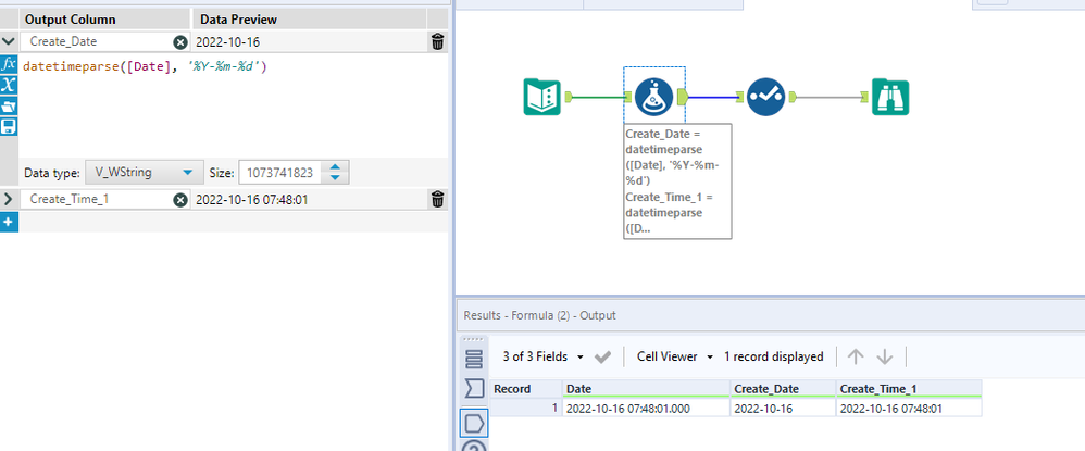 Workflow - Date and Time - Alteryx