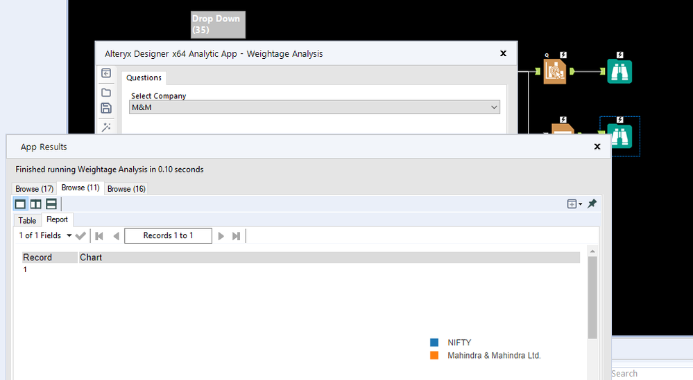 Drop Down Tool & Action Tool - Alteryx