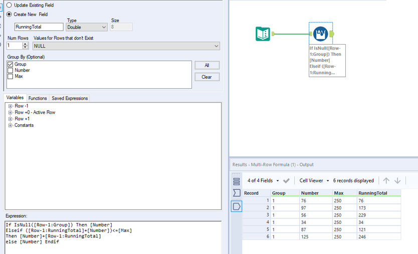 Multi-Row Formula Tool Help - Alteryx