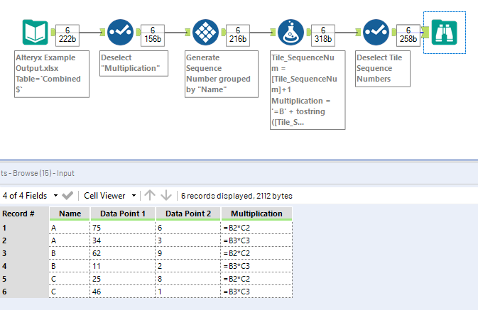 Output to Multiple CSV Files with Updated Formulas - Alteryx