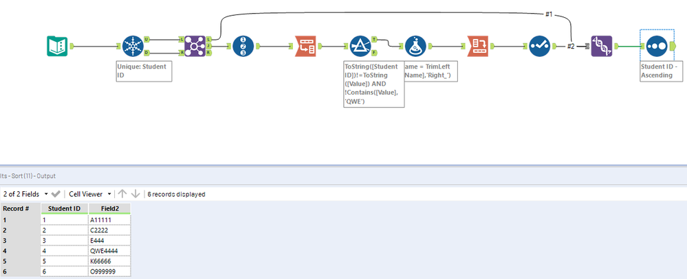 Extracting rows from the dataset based on some condition - Alteryx