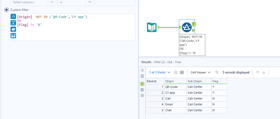 removing rows - Alteryx