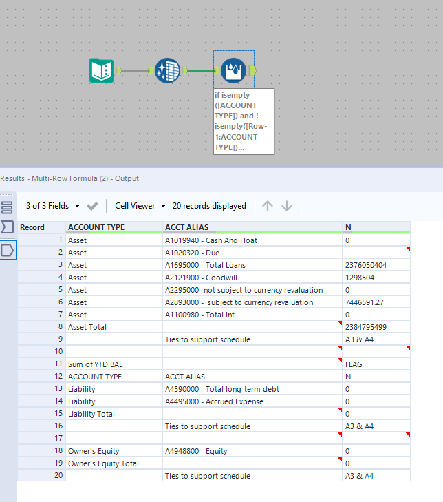 How to fill blank rows - Alteryx