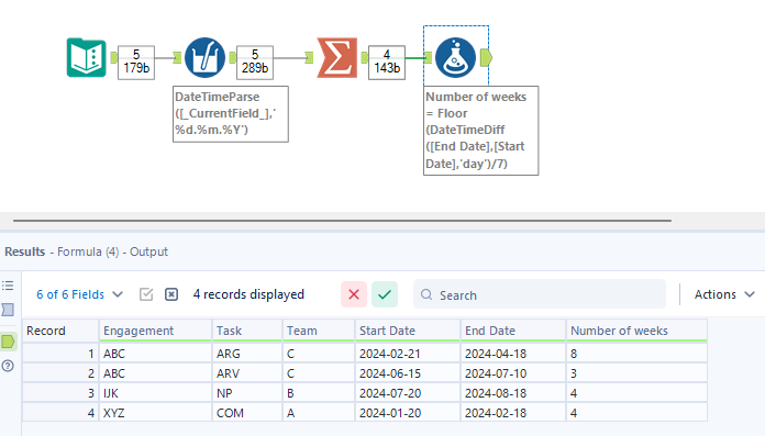 Combining rows with matching conditions - Alteryx