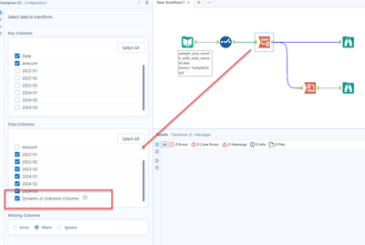 Dynamic column name with dynamic select - Alteryx