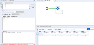 remove characters from all fields - Alteryx