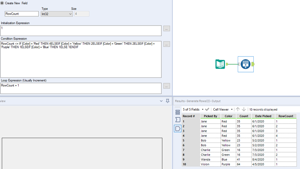Adding Data Rows through Formulas - Alteryx