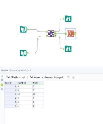 Match the numbers from two different excel sheets - Alteryx