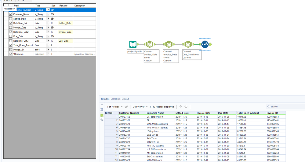 How do I change String to DateTime for multiple columns at once? - Alteryx
