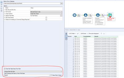 Multiple Output Files from a Dynamic Input query - Alteryx
