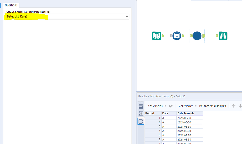 Decrementing the date field by 1 for 31 days and passing it to the ...