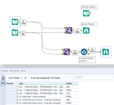 Find Replace Tool all possible matches - Alteryx