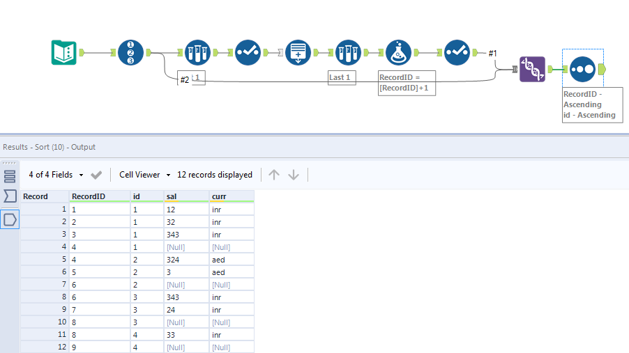 Generate in between row with Group By - Alteryx