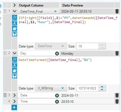 Parsing Day, Date, and Time - Alteryx