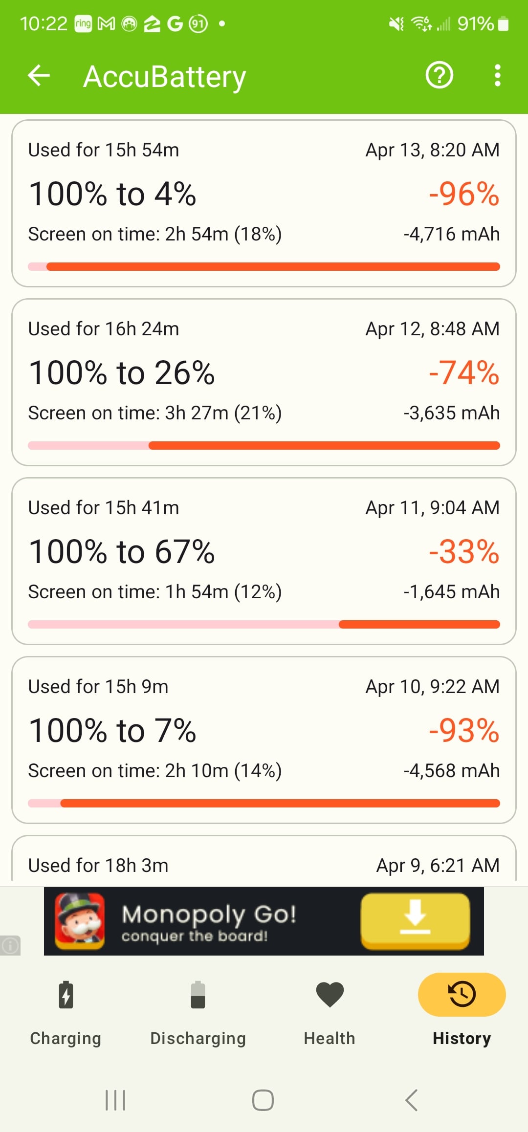 battery drain after update