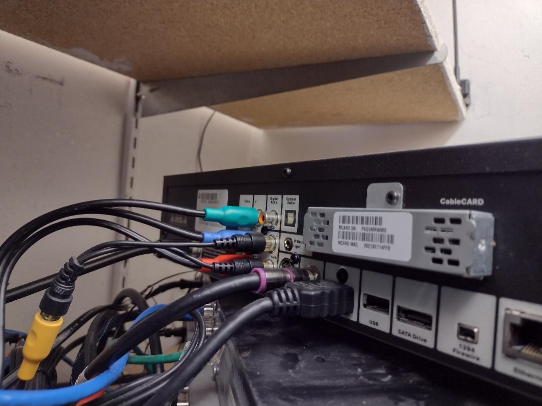 Back of Old Set top box