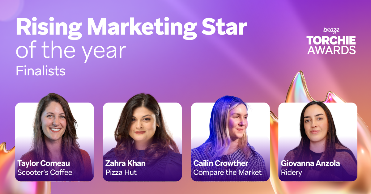 Rising Marketing Star Finalists Braze Torchie Awards