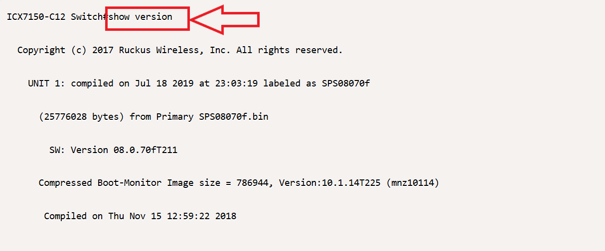 How to Upgrade a RUCKUS ICX-7150-C12P Switch using a USB flash