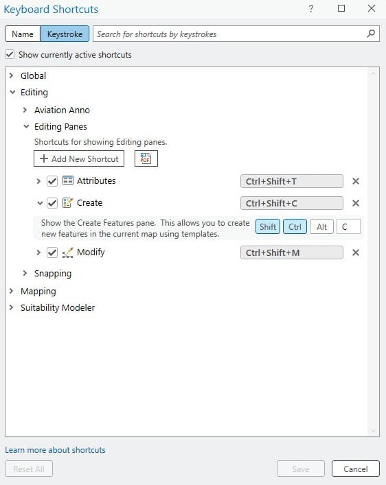 3.7.3 Keyboard Shortcuts Issue [BUG] - Esri Community