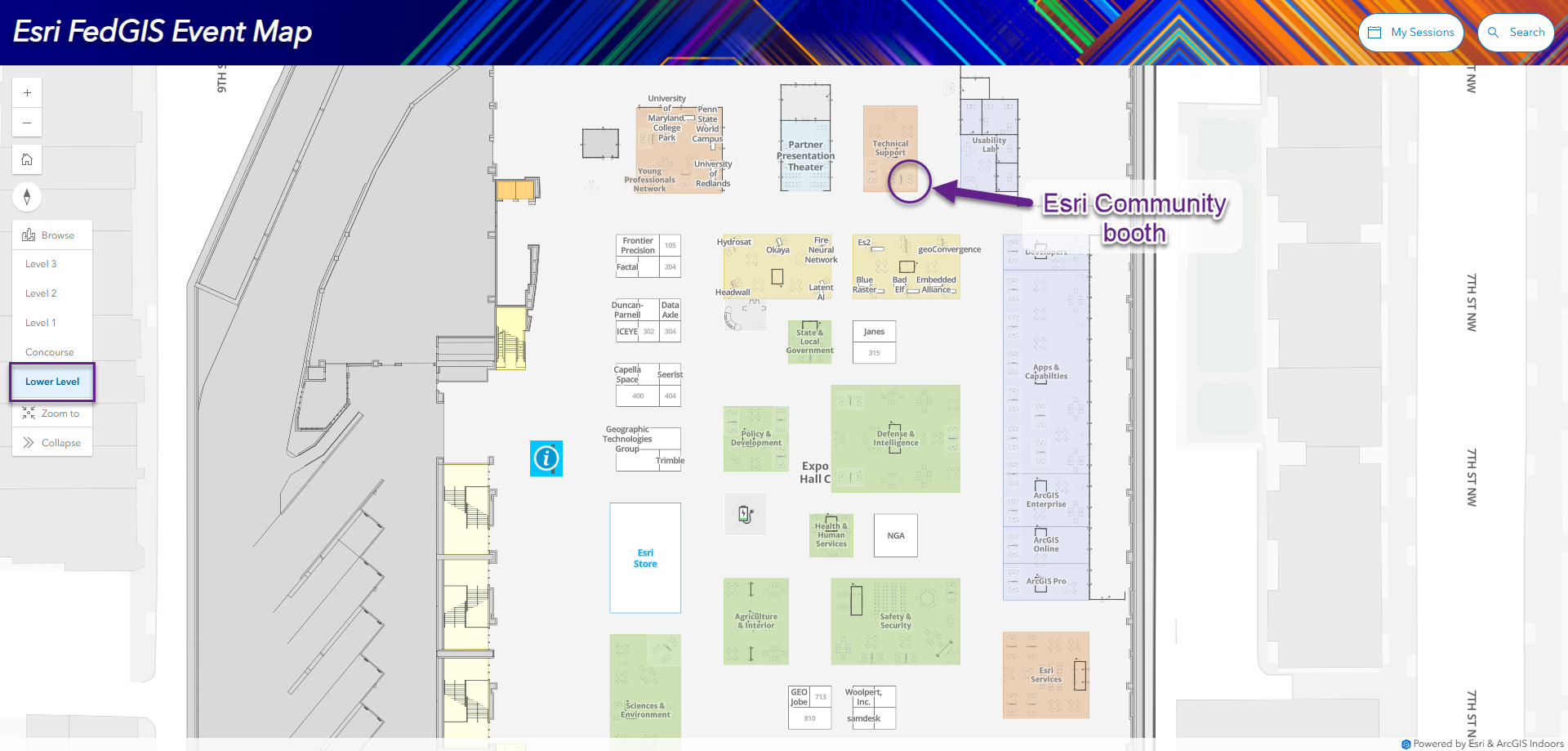 FedGIS 2025_Lower Level Floor Map.png FedGIS 2025_Lower Level Floor Map.png