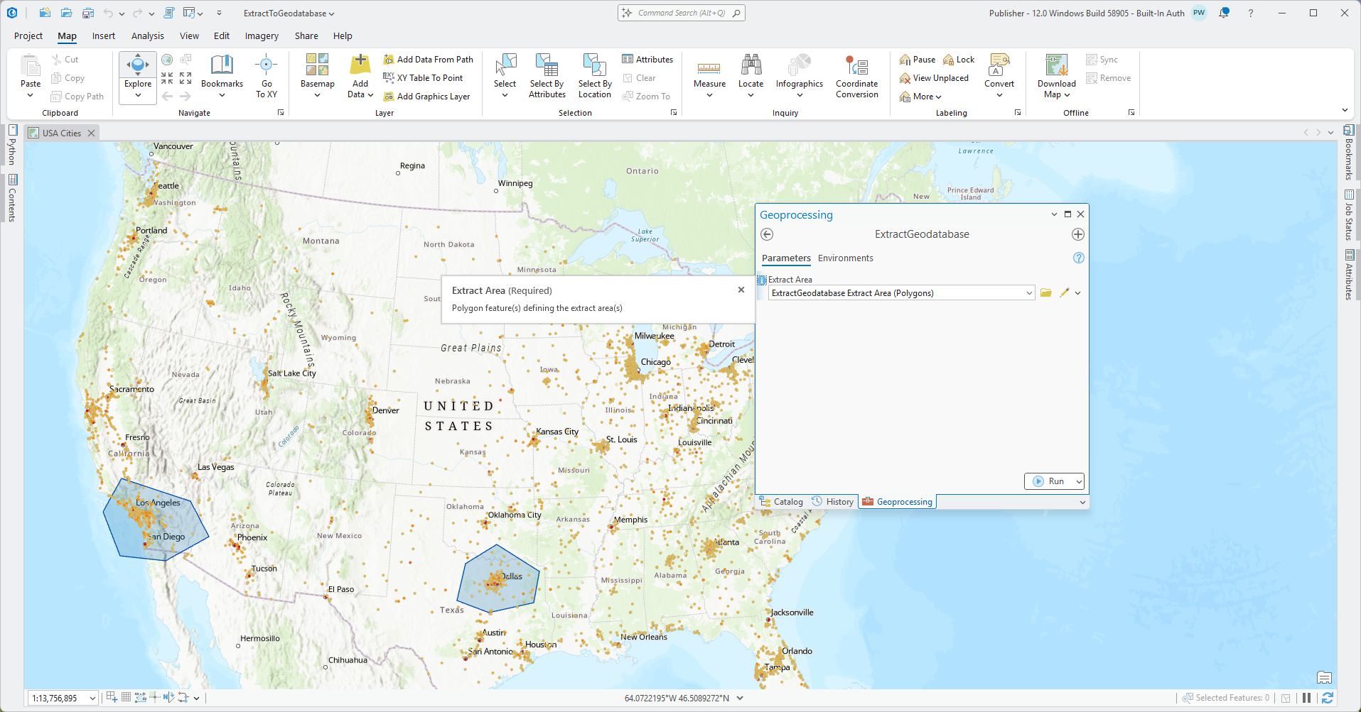 Running an ETL web tool in Pro