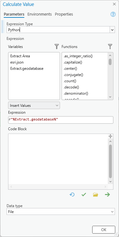 Calculate Value expression