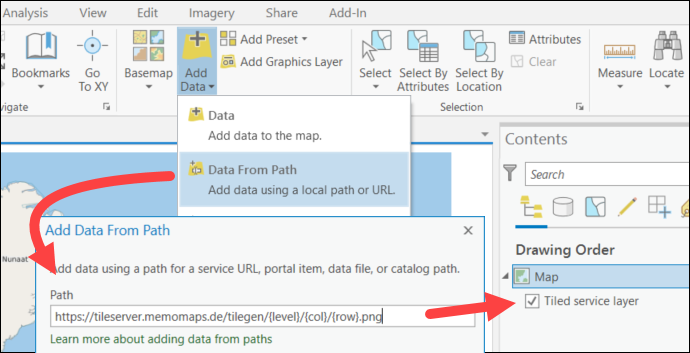 Add XYZ Tiles Layer(TMS) - Esri Community