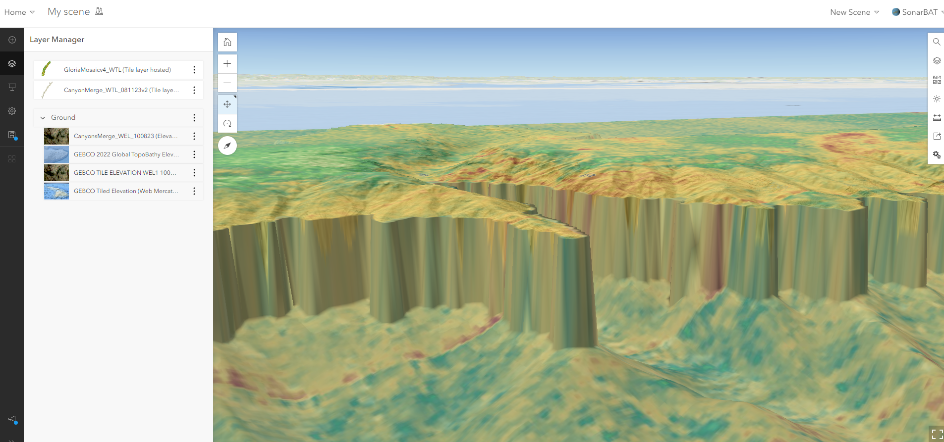#3 Scene Viewer Non-Elevated Terrain Gebco 3.5 exaggerated.png #3 Scene Viewer Non-Elevated Terrain Gebco 3.5 exaggerated.png